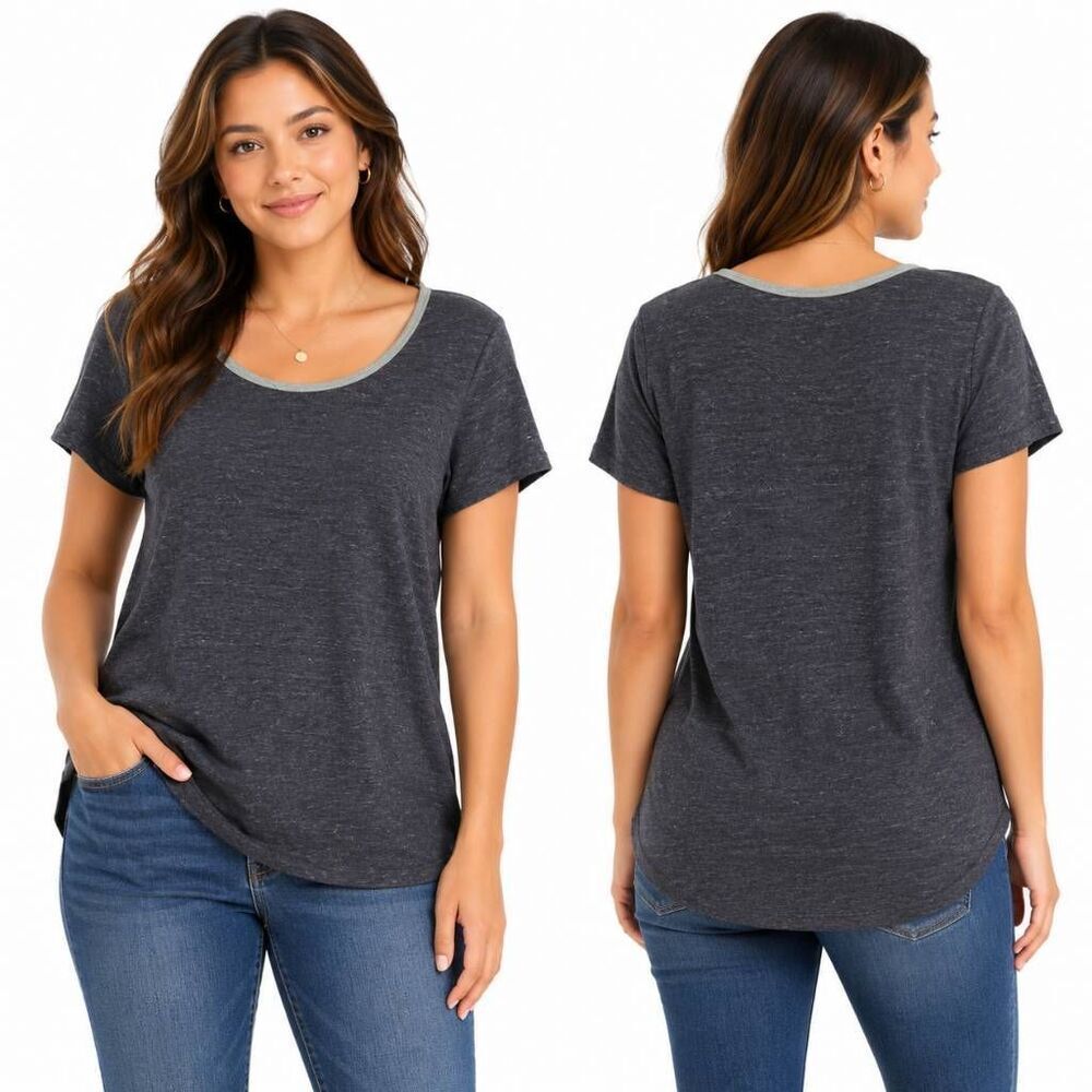 LuLaRoe Classic Tee Heathered Gray Small Soft Tee